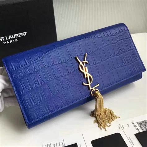 ysl blue clutch|ysl clutch on sale.